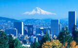 Mt. Hood imposing over Portland